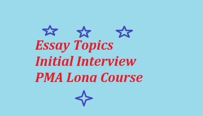 Essay writing topics in initial interview