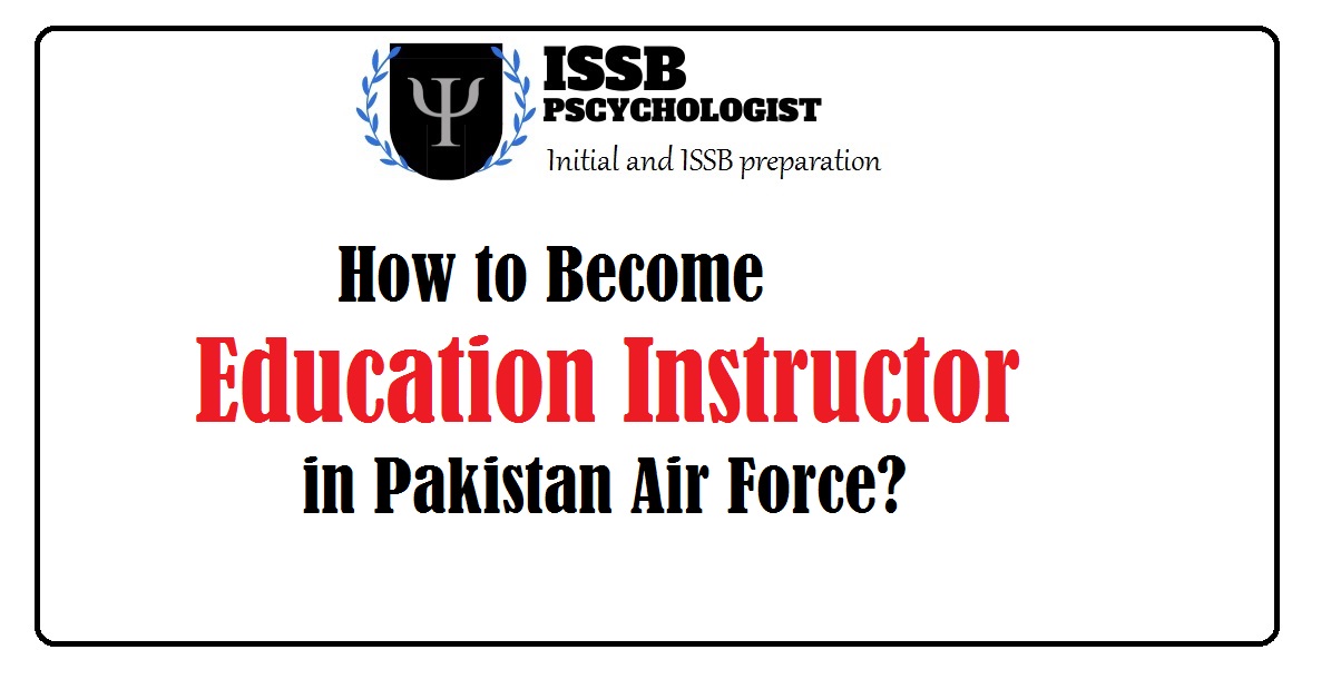 Education instructor in PAF